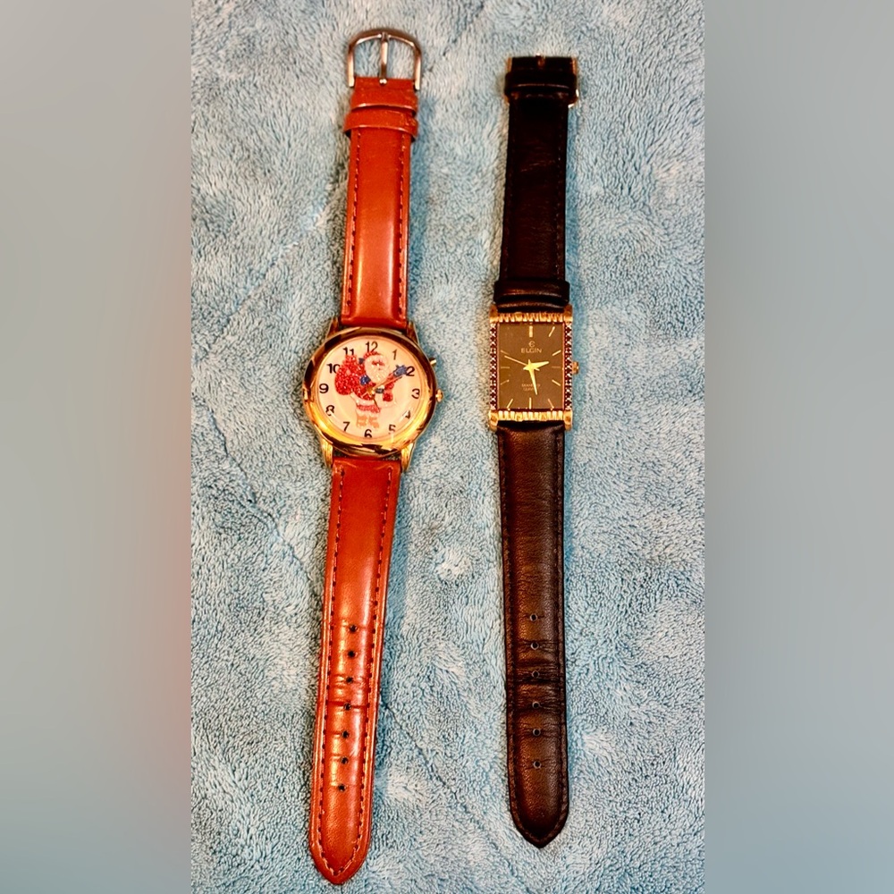 Estate non working watches. Santa - Elgin 
See description
